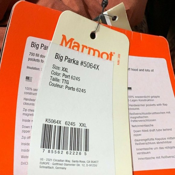 Marmot BIG PARKA Jacket #5064 - Picture 8 of 11